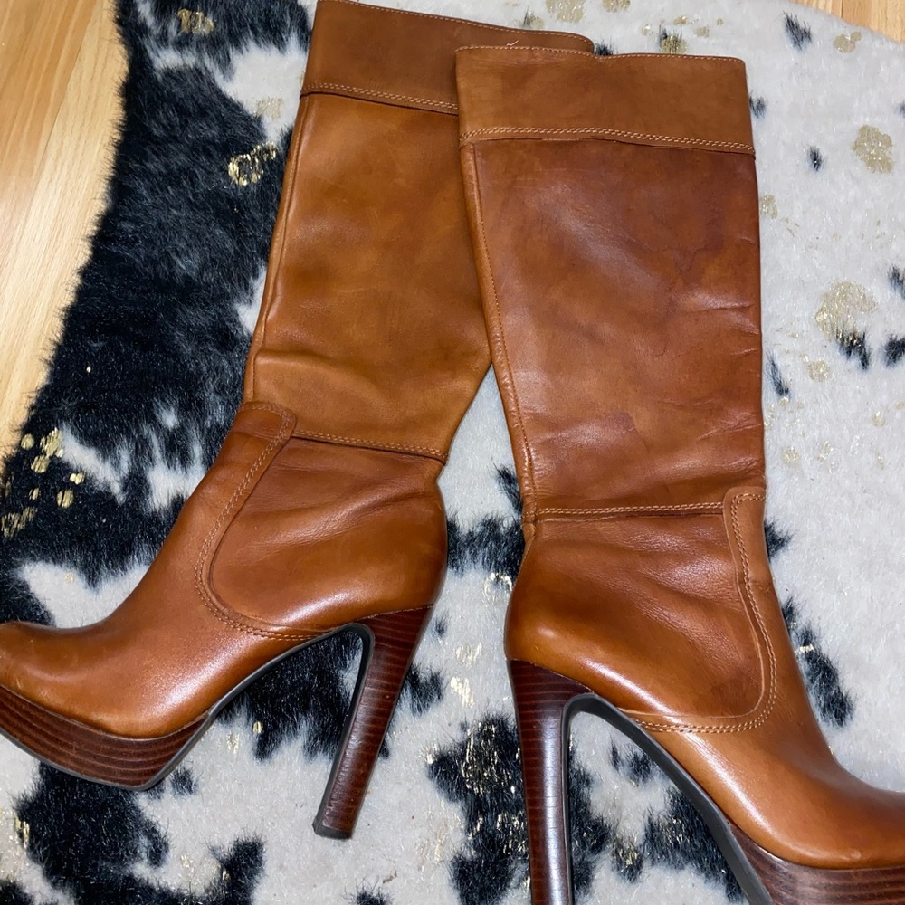 Gianni Bini Brown High Heel Boots 👢